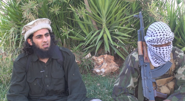 Islamisten Abu Khattab (tv.) fra Brønshøj i Syrien. 