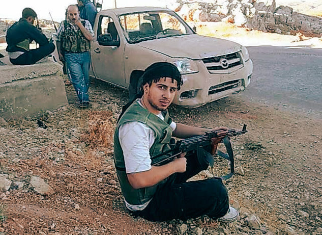 Ahmed Samsam i Syrien. 