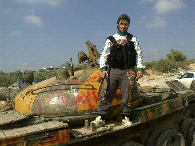 Ahmed Samsam i krig i Syrien. 