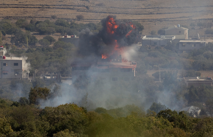 Den 7. november 2012 bombede Israel den syriske landsby Bariqa ved de ulovligt besatte Golan-højder. 