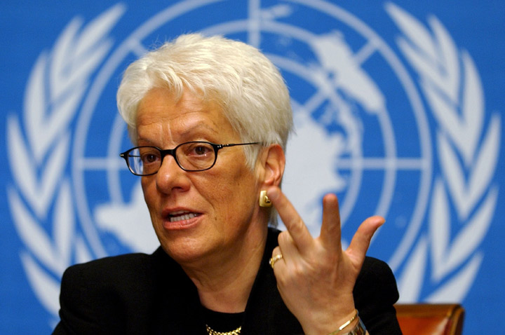 Carla Del Ponte, FN's særlige undersøgelseskommission for Syrien. 